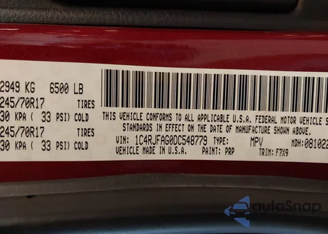 2013 Jeep Grand Cherokee Laredo из США, поврежденный, VIN 1C4RJFAG0DC548779